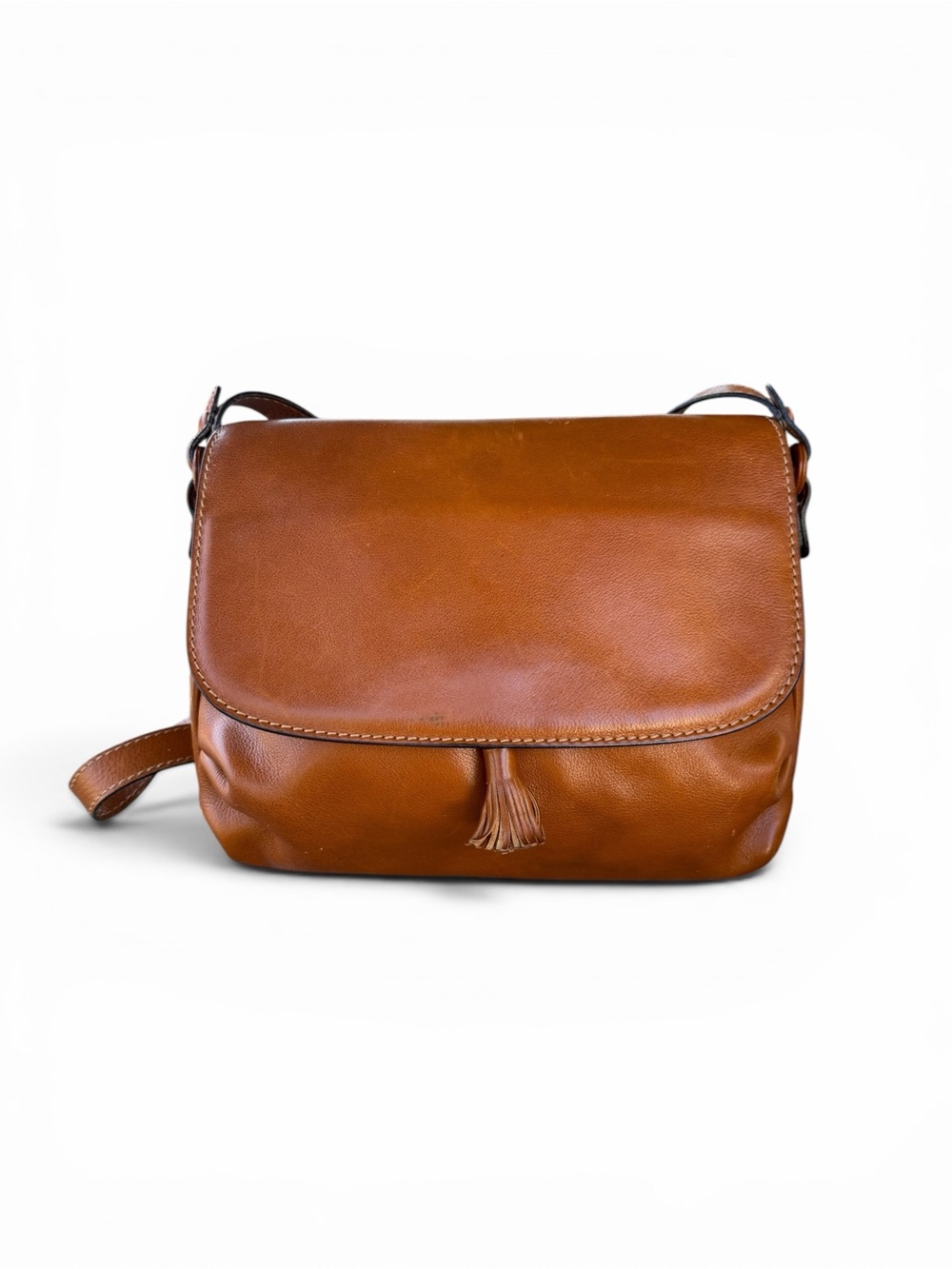 Bottega Veneta Brown Leather Crossbody Bag